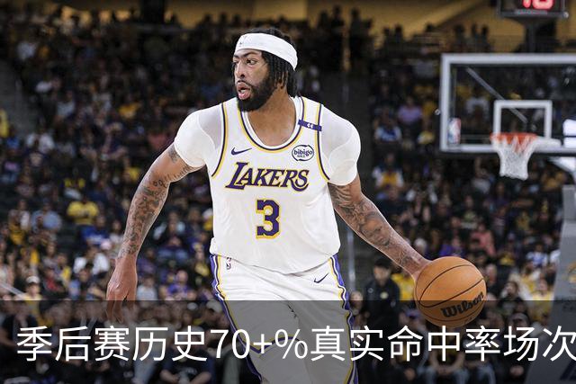 季后赛历史70+%真实命中率场次榜：詹姆斯48次第一 KD35次第二